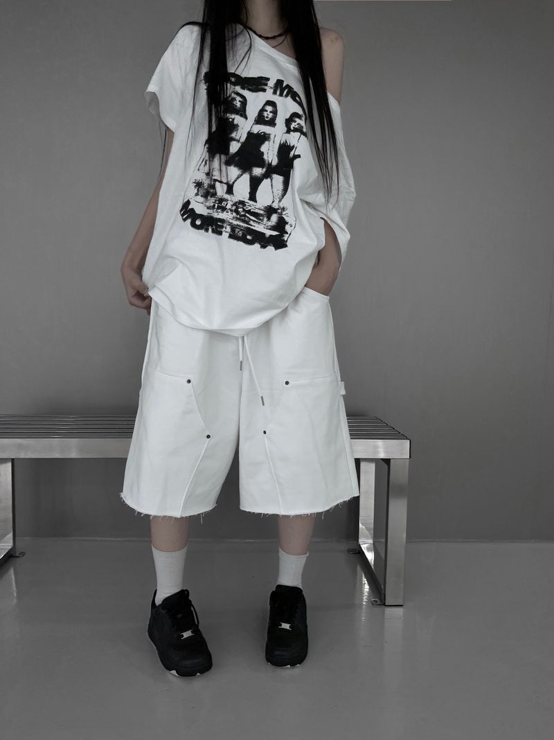 URBAN UNIQUE(アーバンユニーク)の「rivet flow bermuda pants (3color)(Pants)」