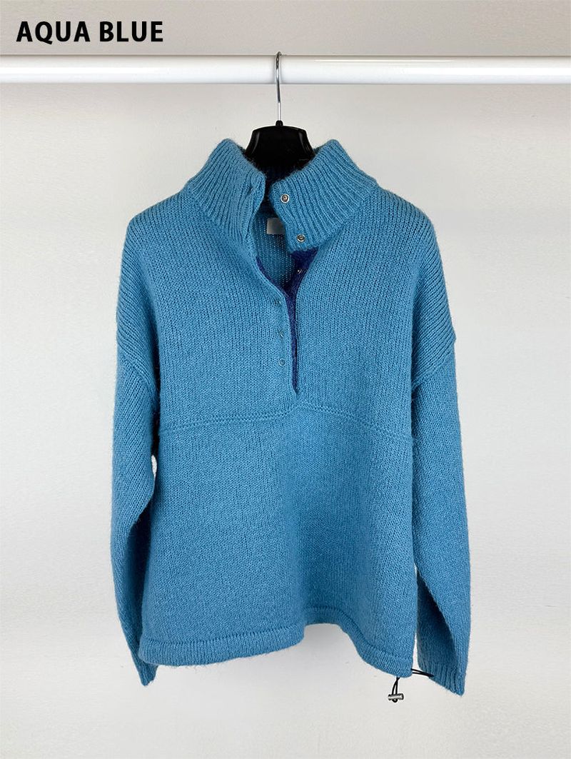 HENLEY ANORAK SWEATER (5C)