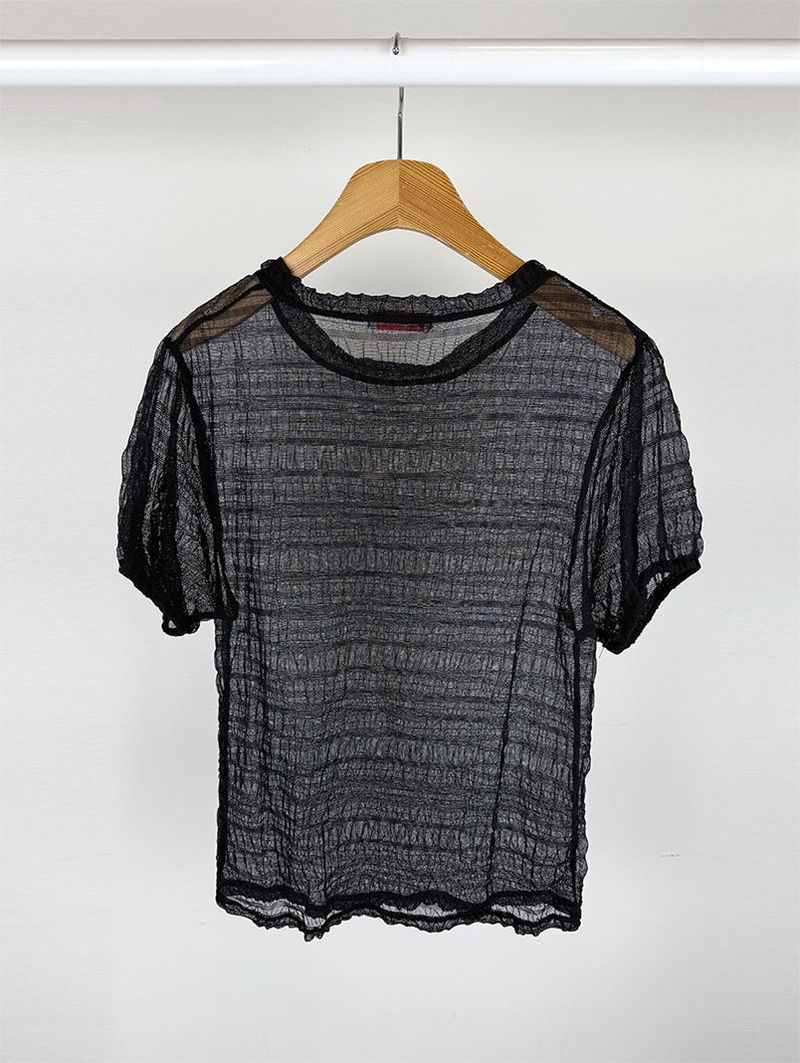 SHEER PUFF BLOUSE (4C)