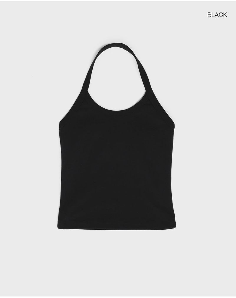 [B-BASIC] Standard Strap Halter Tank Top