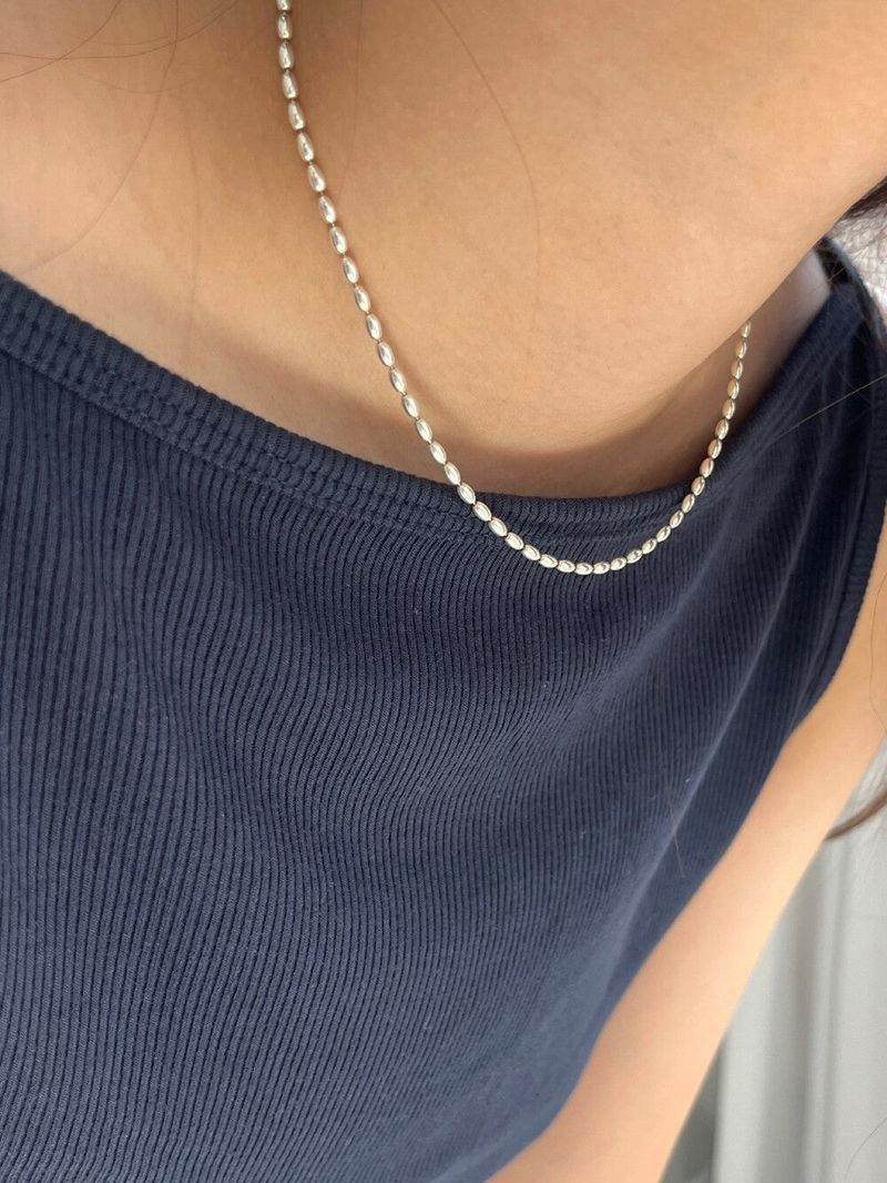(silver925) spring necklace