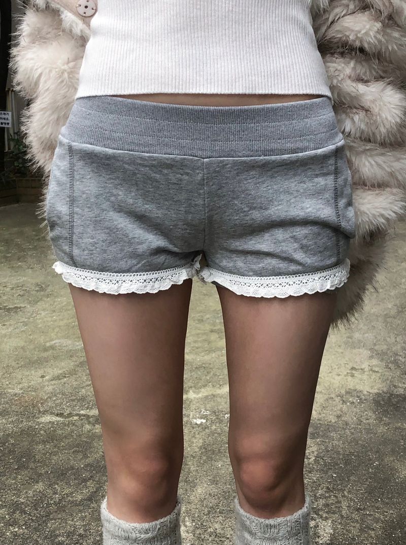 Gray Micro Mini Shorts
