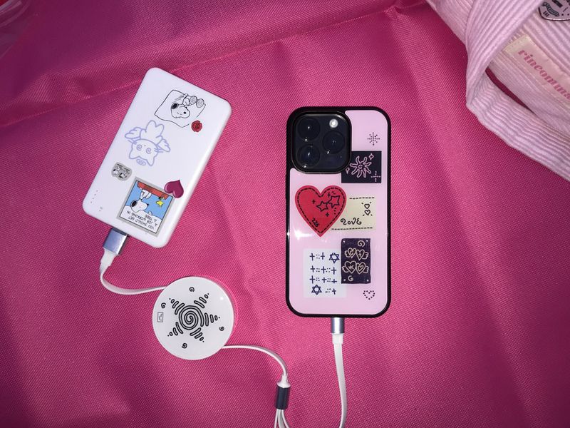 quilted patch epoxy phone case