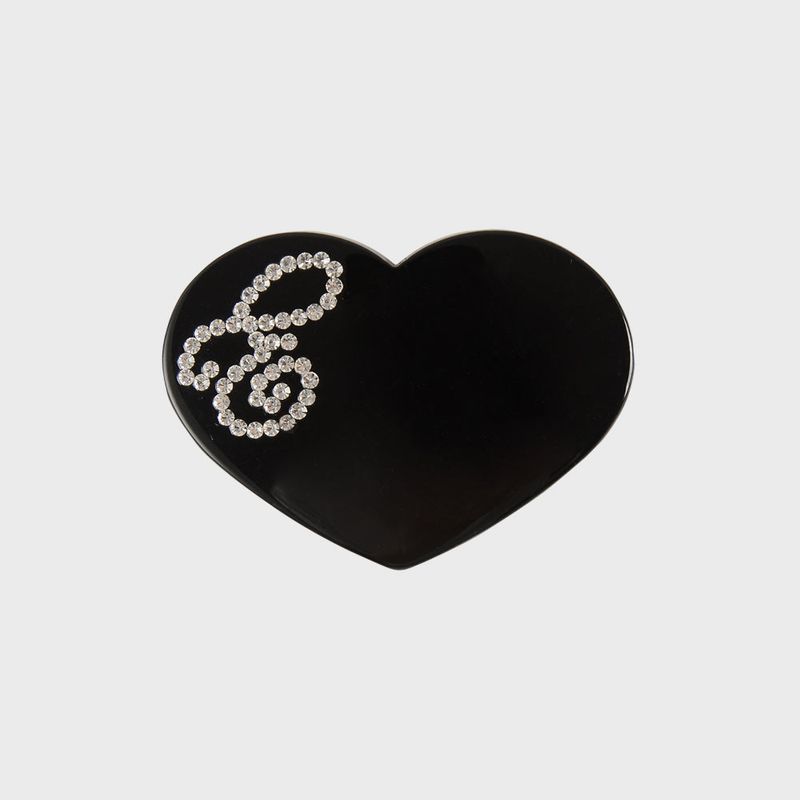 Eireve（エイレブ）の「LOGO HEART BARRETTE_BLACK（Hair Accessories）」