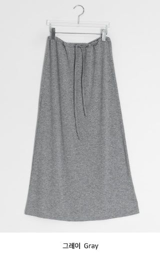 Chiyu Basic Color Banding Long Skirt