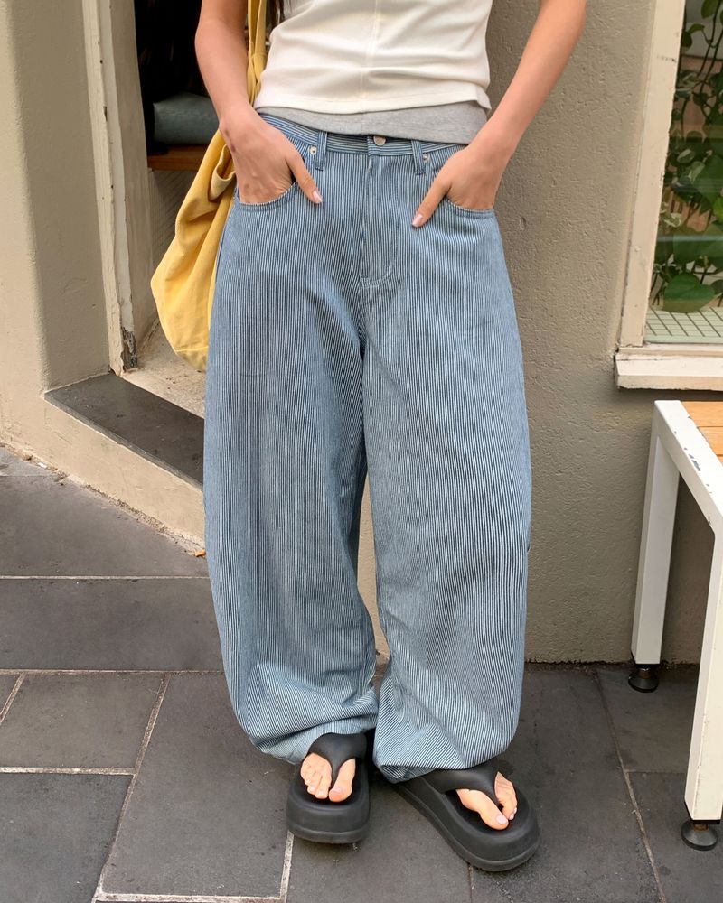 BEIDELLI（ベイデリー）の「[ORIGINAL] Roti Stripe Balloon Carpenter Pants（Pants）」