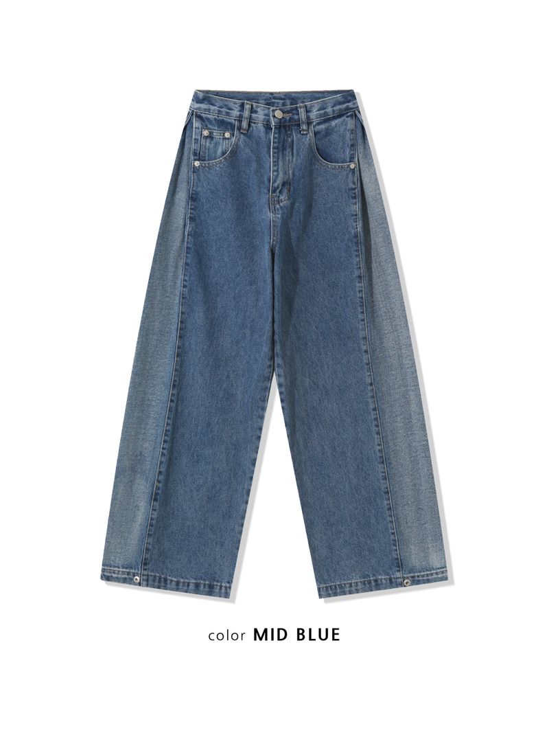 dual-washed denim pants(2colors)