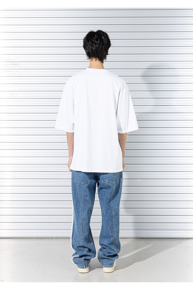 DOUBLE INCISON DENIM PANTS