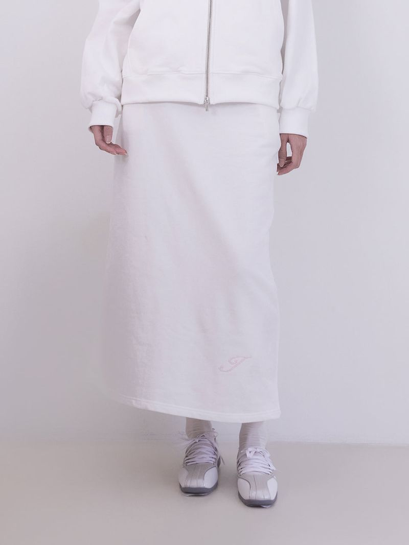 Lettering Classic Long Skirt (IVORY)