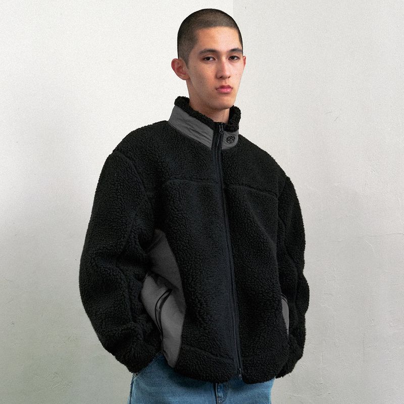 mahagrid（マハグリッド）の「CURVED SHERPA FLEECE JACKET（Jackets/Outerwear）」