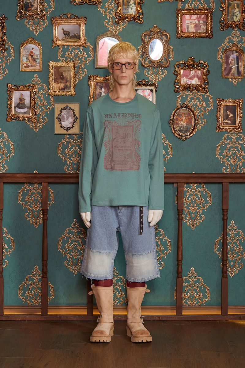 GARDEN FRAME LONG SLEEVE T SHIRT / MINT