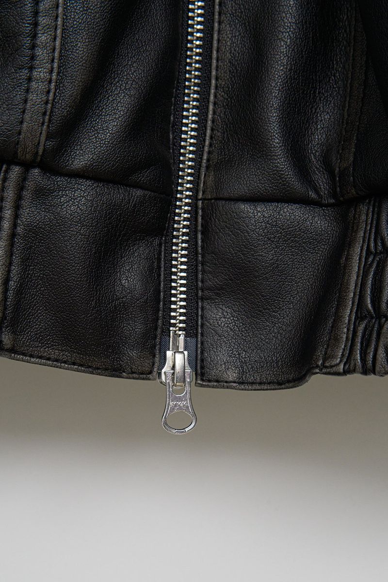 Hand Washed Leather Blouson (2color)