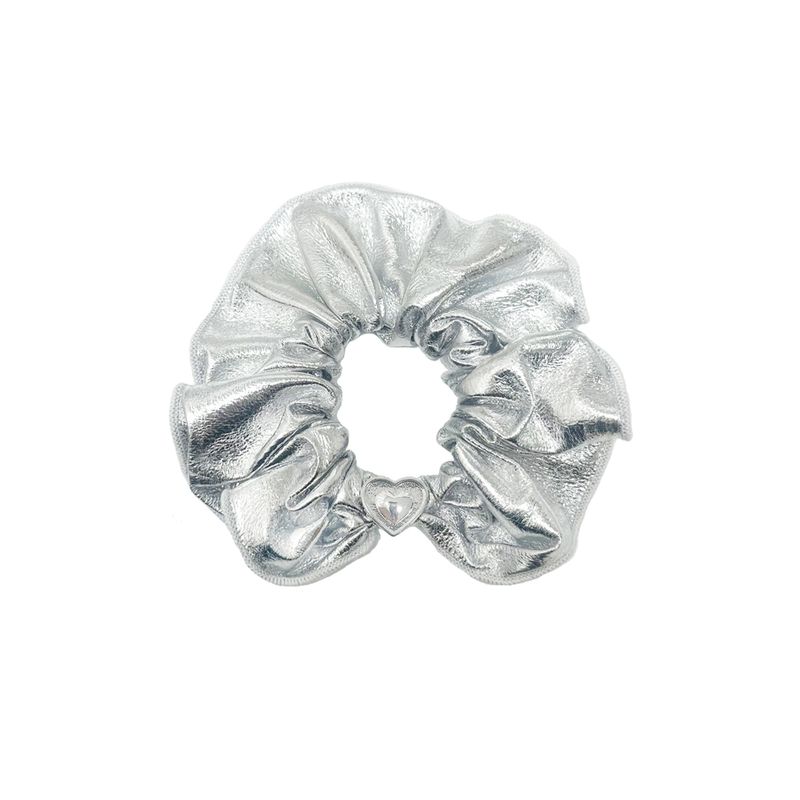 SENTIMENTS（サンティマン）の「NO.361 [SILVER] SCRUNCHY HAIR SHINE SILVER HEART（Hair Accessories）」