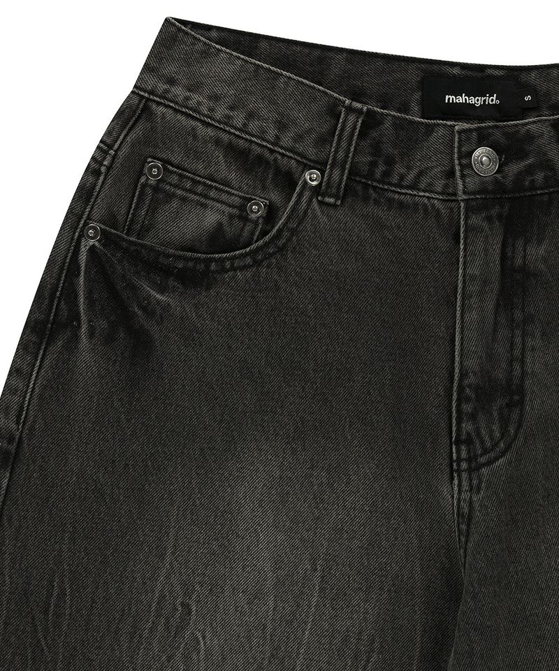 MUD WASHING DENIM SHORT