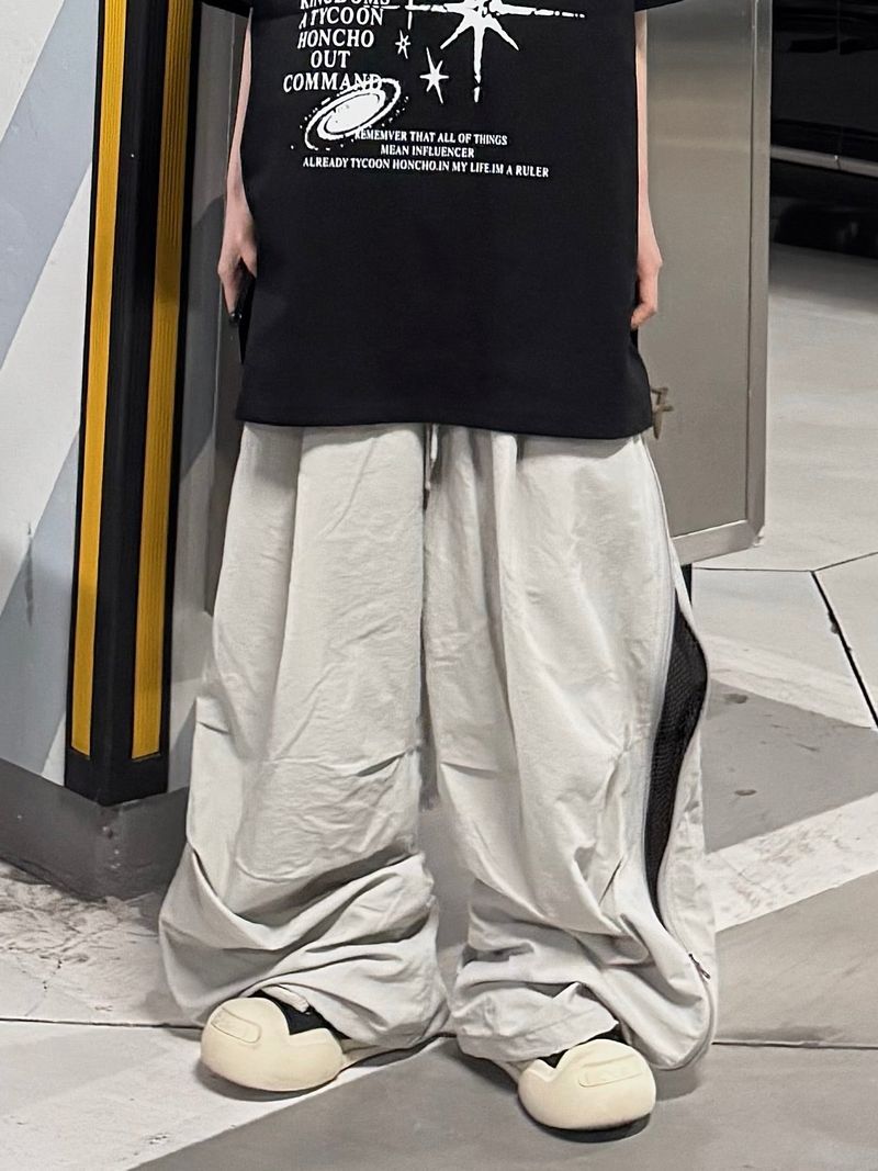 two-way mesh nylon pants
