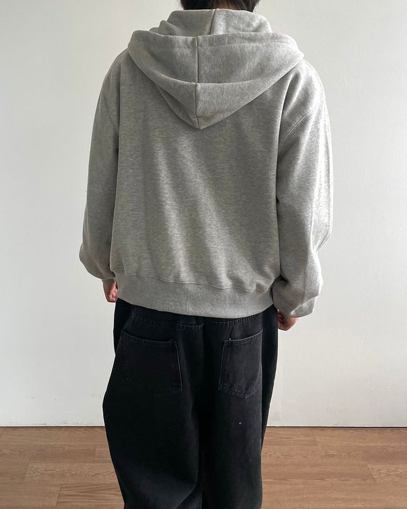 Fog Crop Hoodie Zip-UP