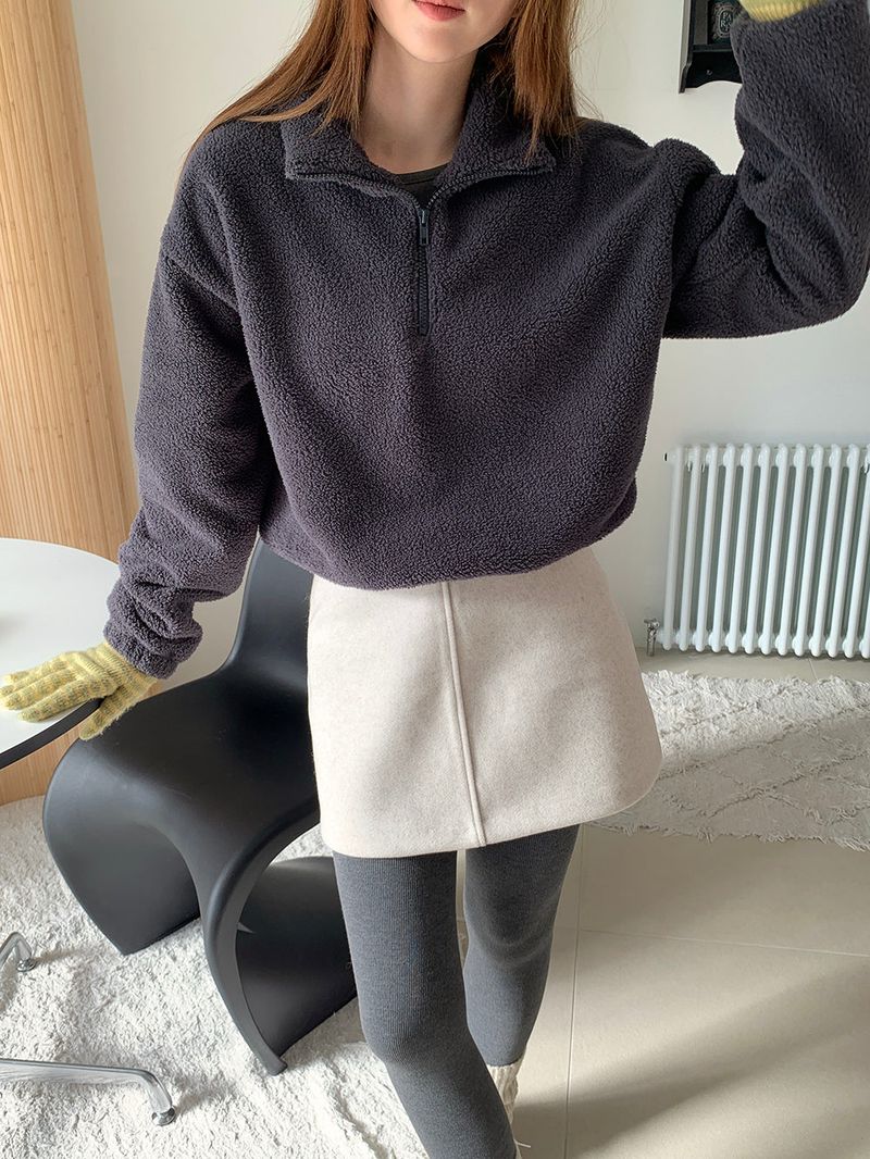 [MADE] MEMBER FLEECE HALF ZIP-UP