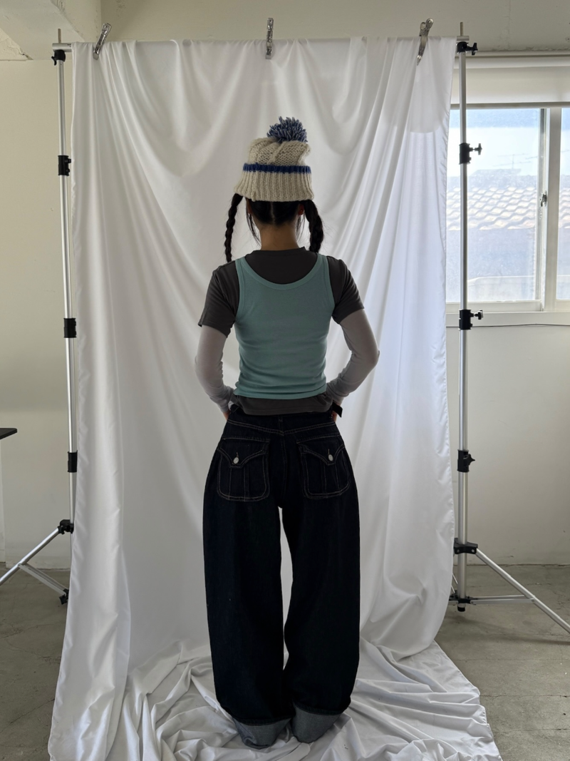 roll up non fade jeans