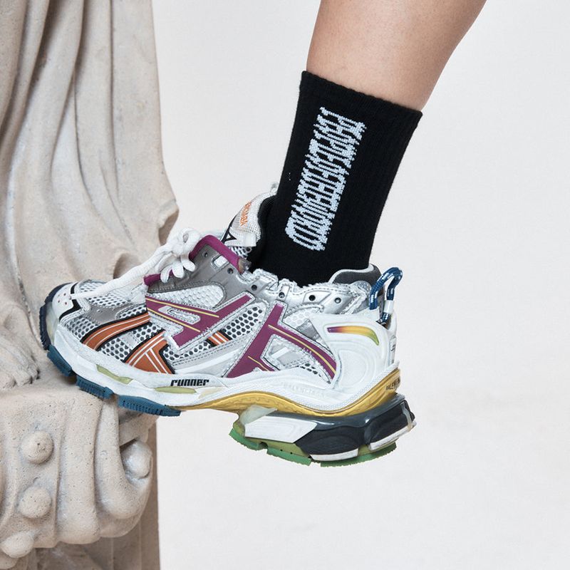 PEOPLEOFTHEWORLD(ピープルオブザワールド)の「5 Types of Logo Edge Ribbed Socks(Fashion Accessories)」