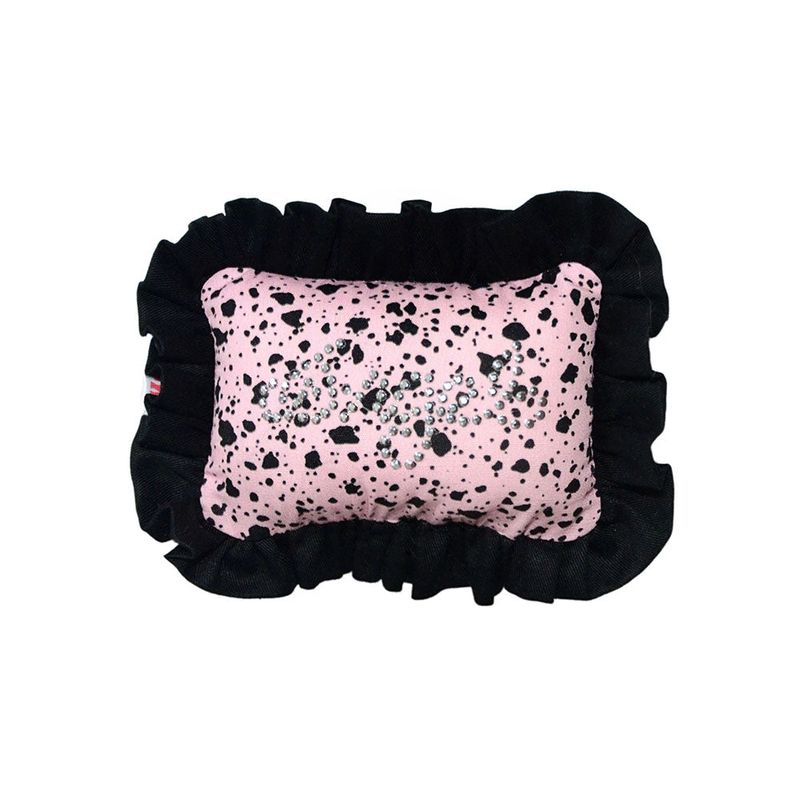 PINKCOWBAKERY（ピンクカウベーカリー）の「【MADE】 ブラックピンクフリルピロー (tok/keyring)（アクセサリー）」