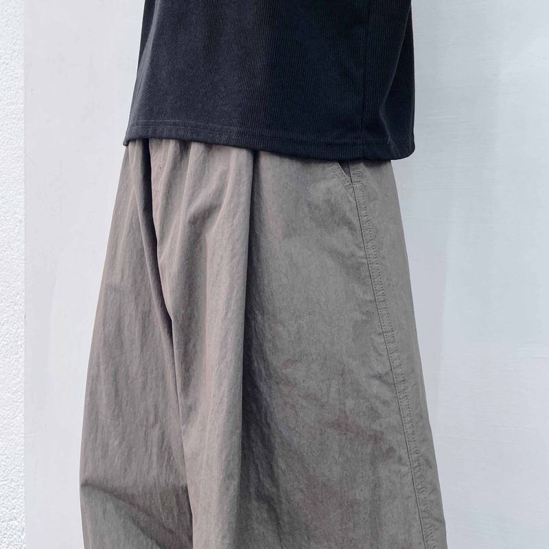 Structural Pleated Drawstring Pants