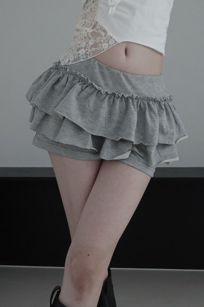 cancan skirt pants (2color)