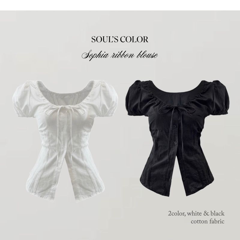 SOUL'S COLOR（ソウルズカラー）の「ソフィア リボンブラウス（トップス）」