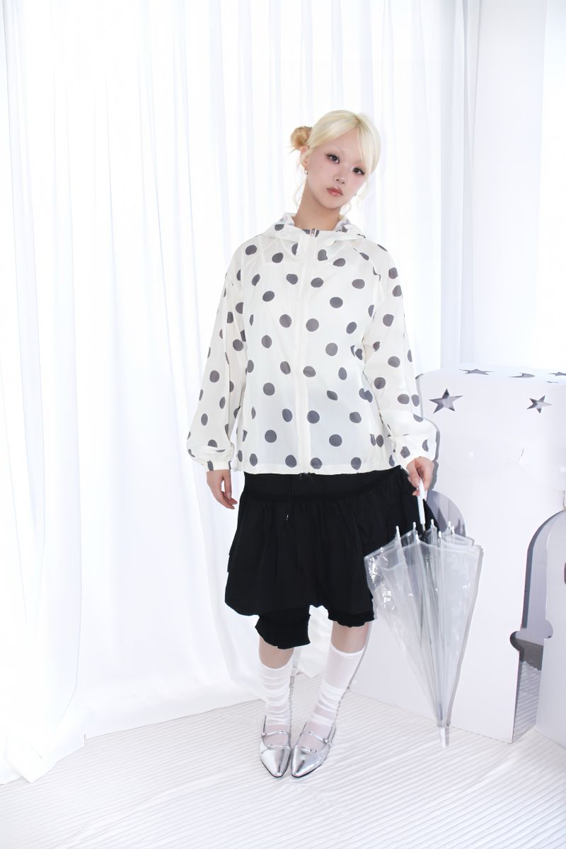 BIG DOT HOODED WINDBREAKER 