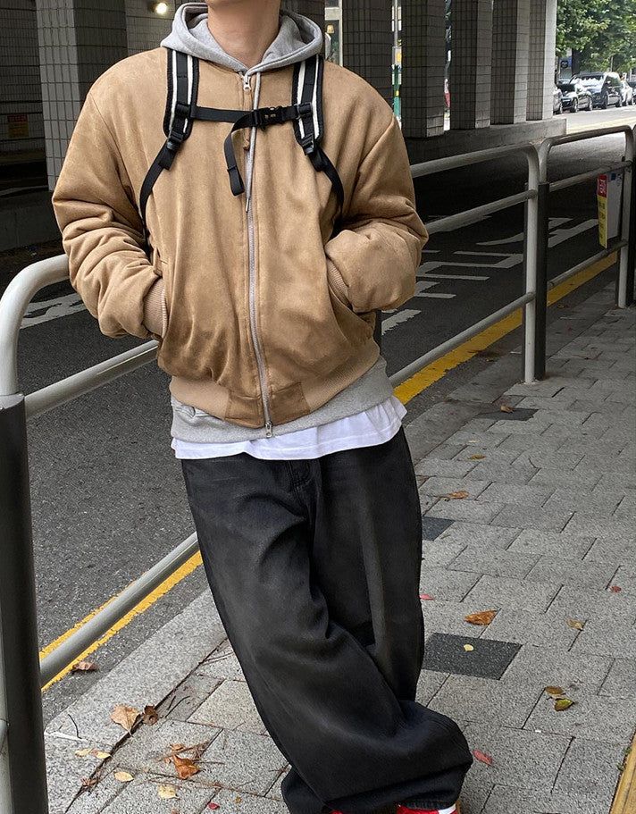 No.0480 6oz suede bomber JK (4color)