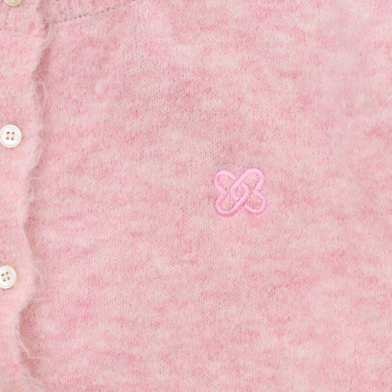CLASSIC BUTTON CARDIGAN PINK