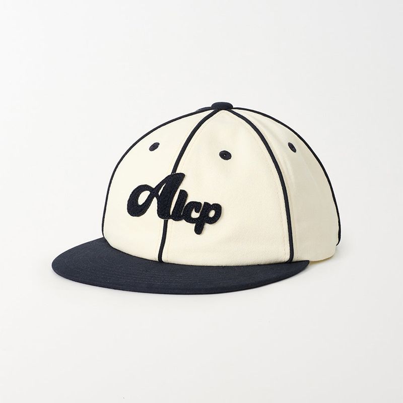 ALLINCOMPLETE（オールインコンプリート）の「ALCPラインパイピングキャップ (Navy & Ivory)（帽子）」