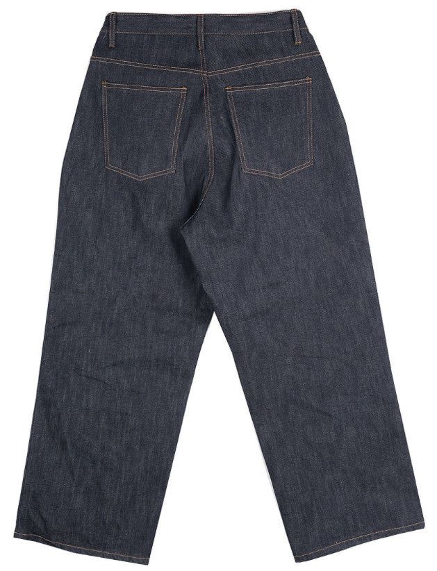 No.9254 untouched two tuck wide denim PT