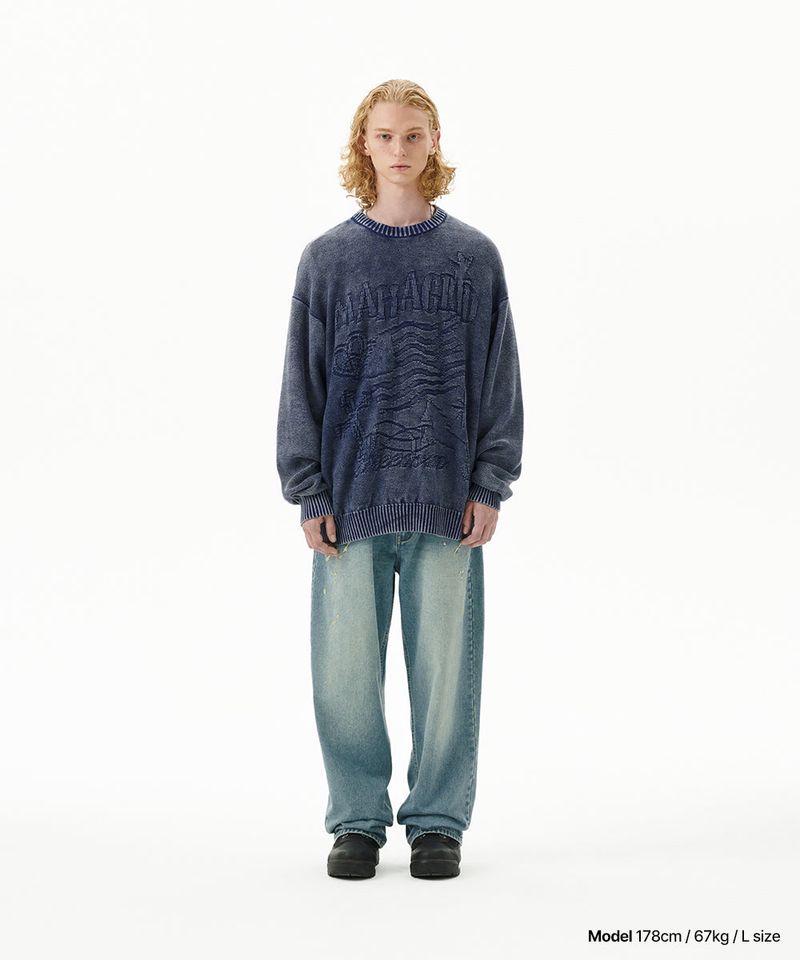 PIGMENT FLAG KNIT SWEATER