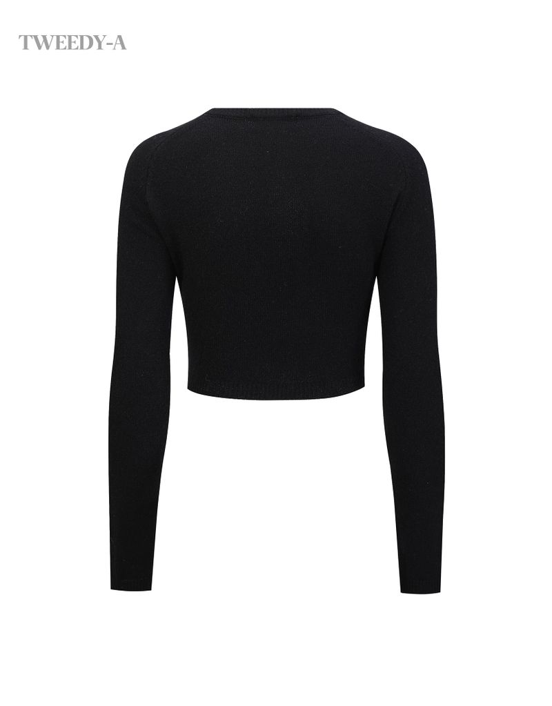 Catherine Hart one-button knit cardigan
