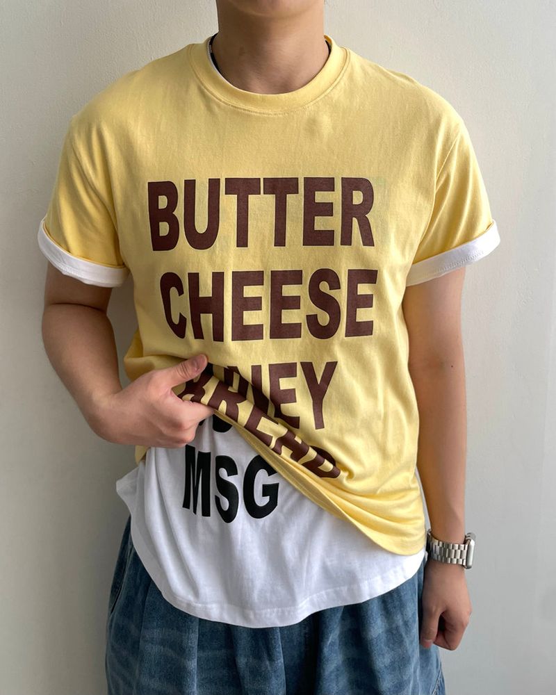 Mix Printing Short Sleeve T-shirt