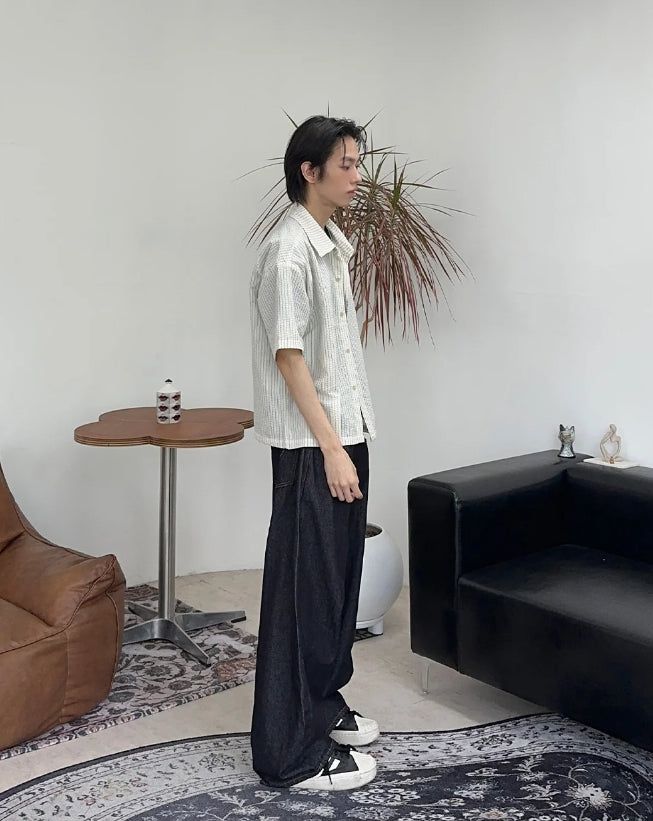 Ropel Summer Non-Faded Raw Denim Pants