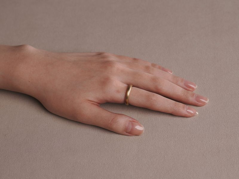 Signature O ring - Matt Gold