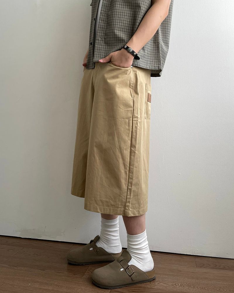 Taut Bermuda Cotton Pants