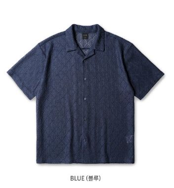 EZKATON（エズカートン）の「26SS★ Knit Open Collar Short Sleeve Shirt（Tops）」