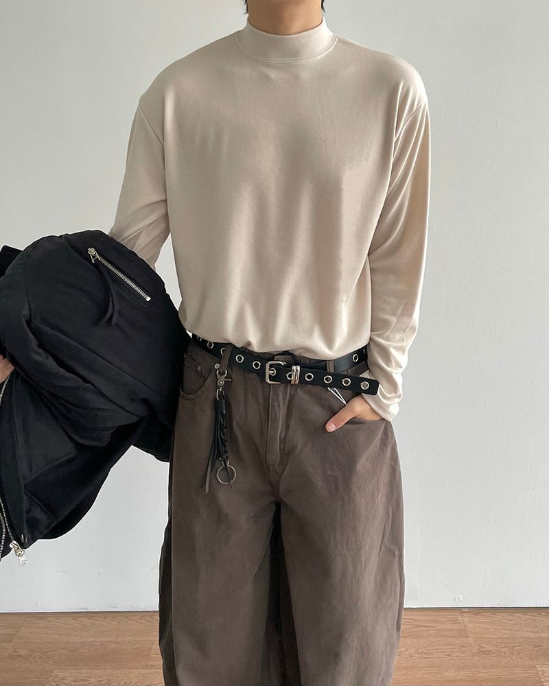 Winter mockneck knit