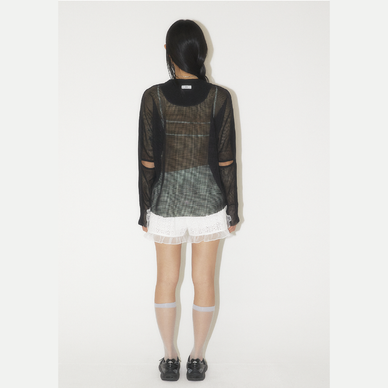 Mesh Waffle long sleeve