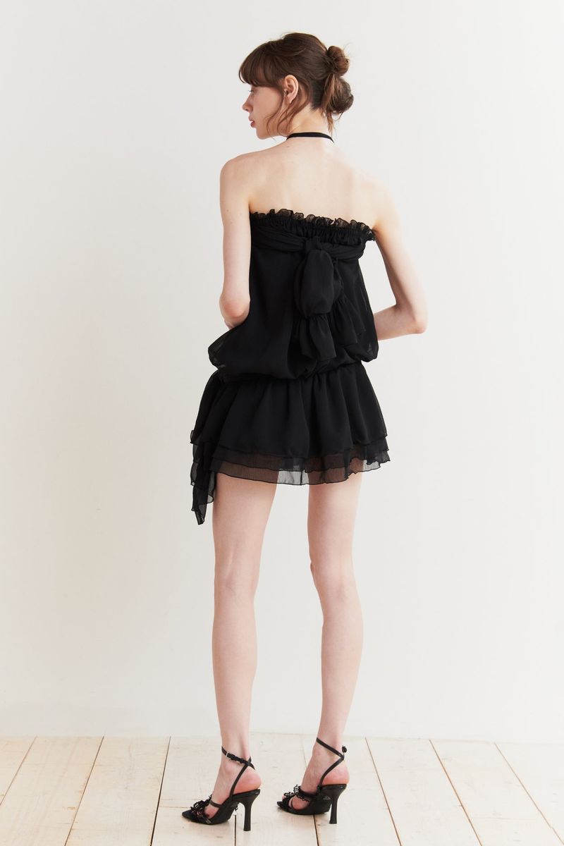 ANGEL HOOK DRESS black