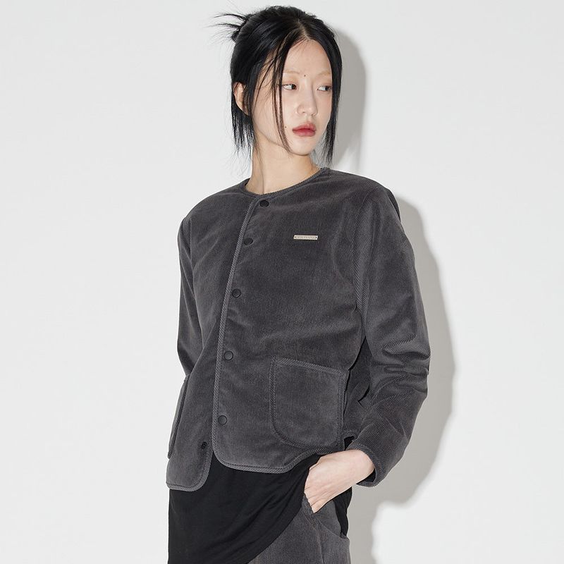 ZEROPLANET（ゼロプラネット）の「キルティングコーデュロイジャケット / Quilting Corduroy Jacket [CHARCOAL]（Jackets/Outerwear）」