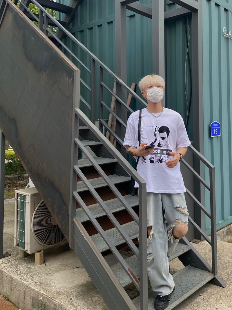 Train Na-dyeing short sleeve tee 2C