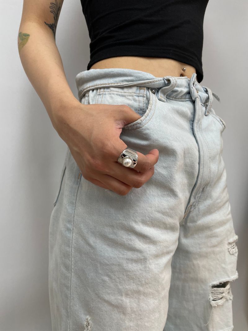 no.50 ring silver (#14 freesize)