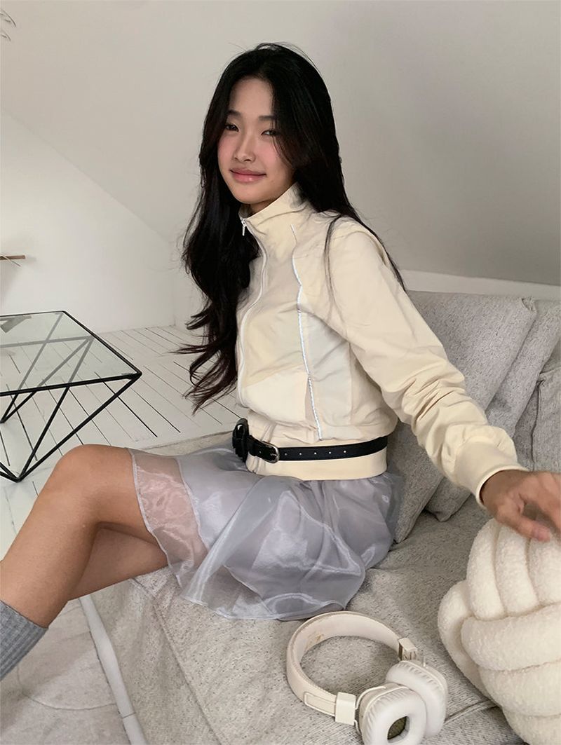 VEIL ORGANZA FRILL SKIRT (3C)