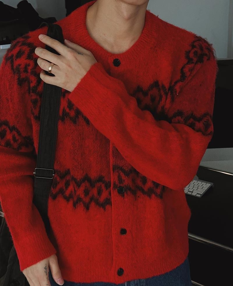 ASCLO Maria Hairy Cardigan (3color)