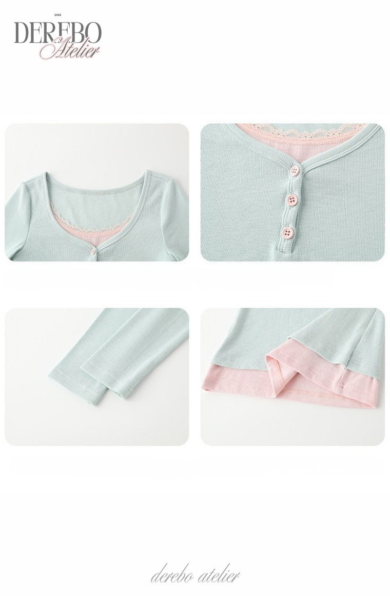Mint pink layered t-shirt