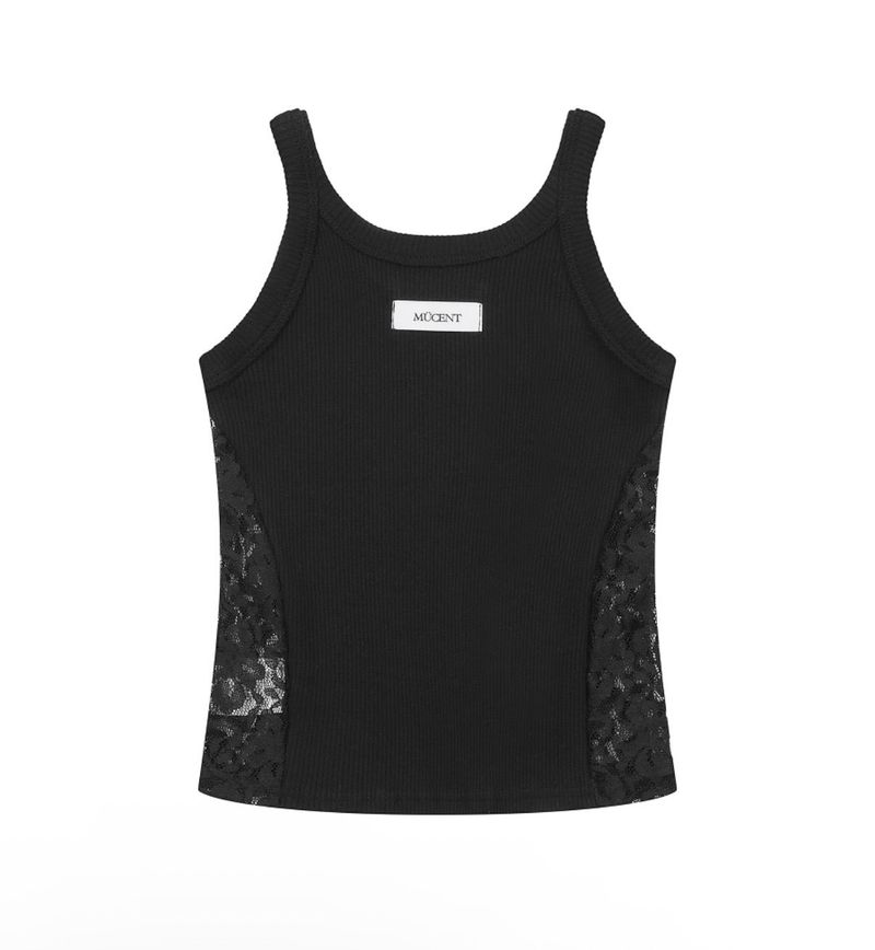 LUCIA LACE PANEL SLIM SLEEVELESS (3COLOR)