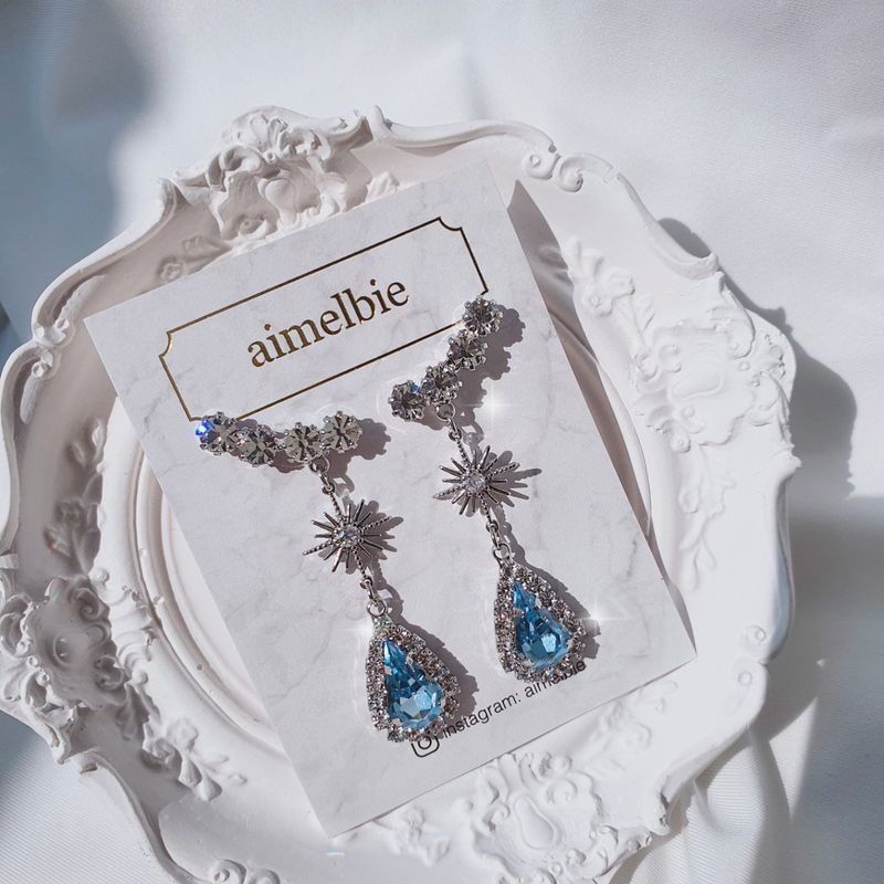 [IVE Liz Earring] Stellar Elf Earring - Light Sapphire